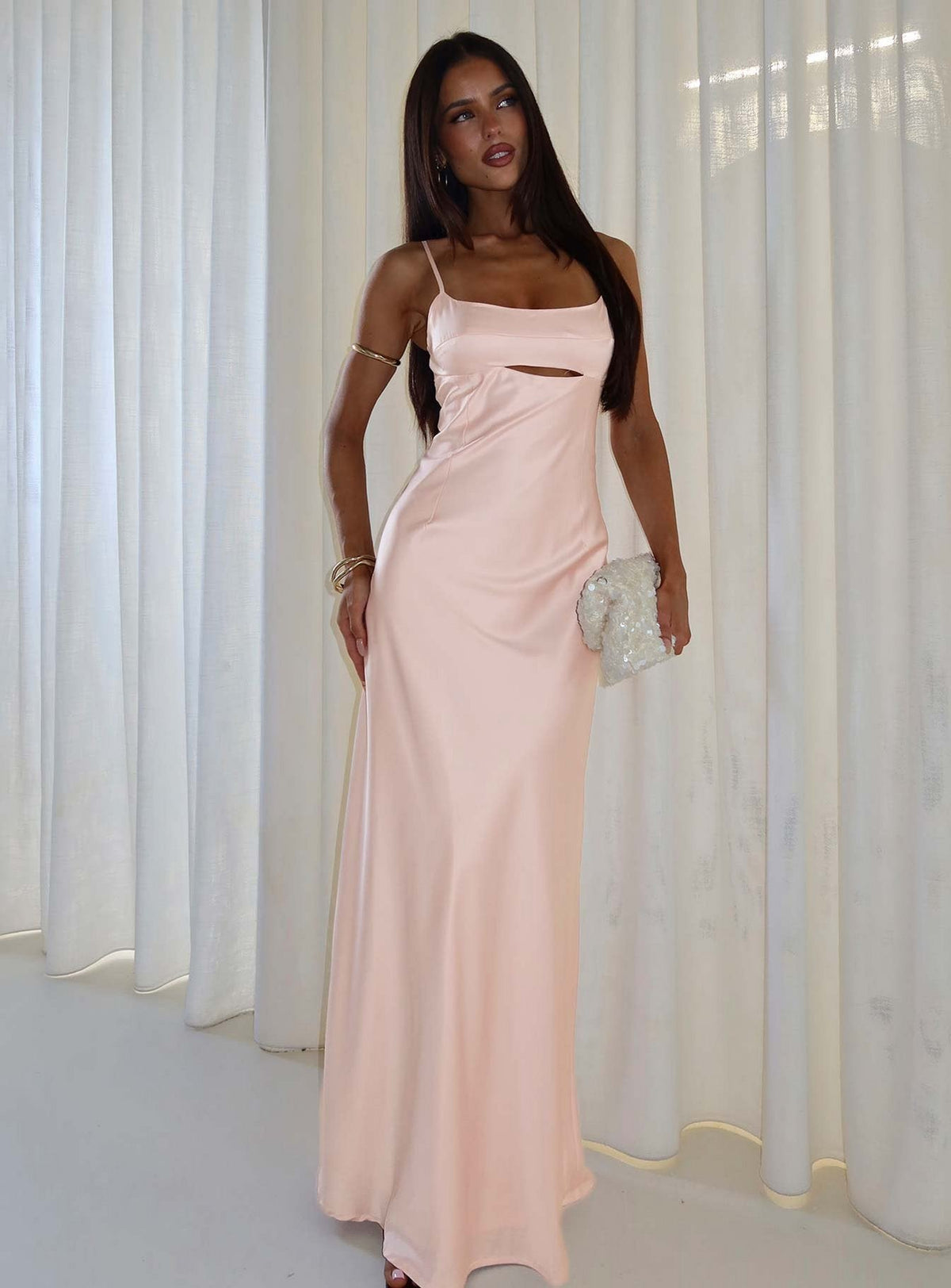 Powell Maxikleid Hellrosa
