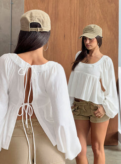 Benjie Langarmshirt Weiß