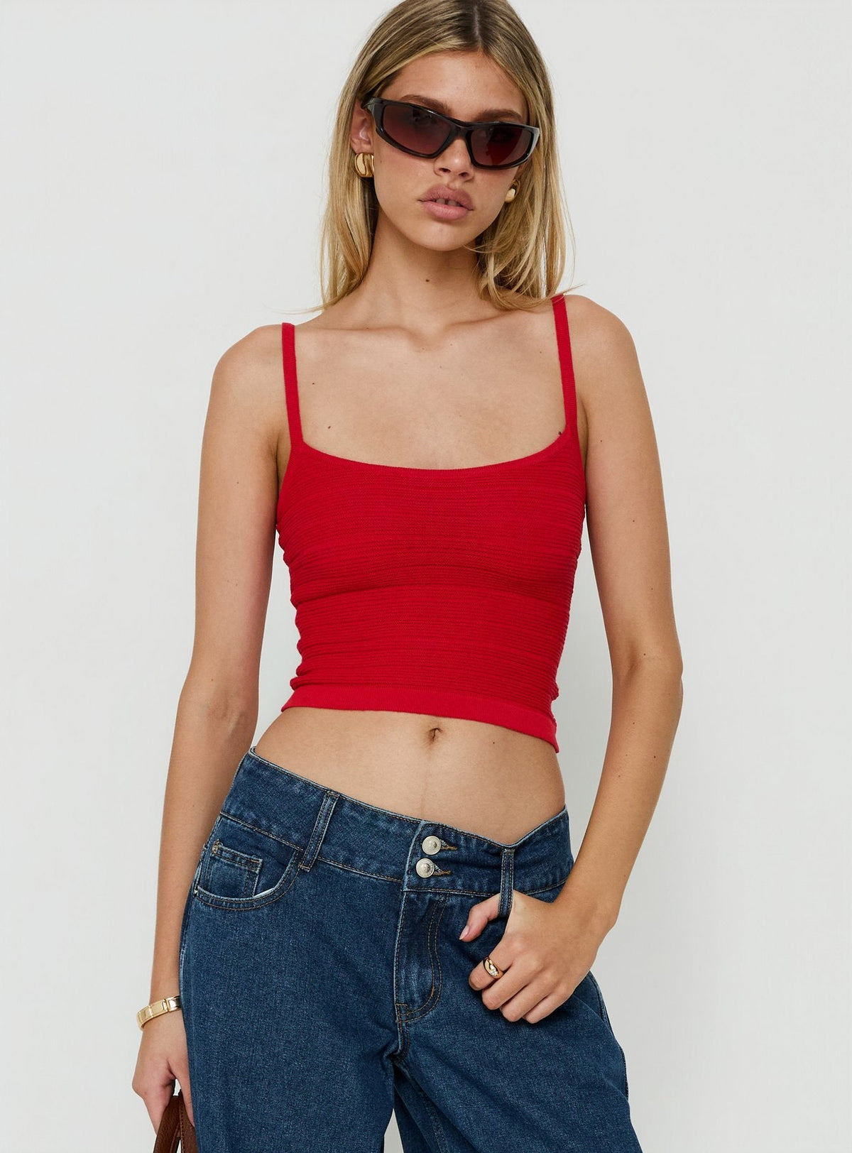 Wilah Strickweste Rot