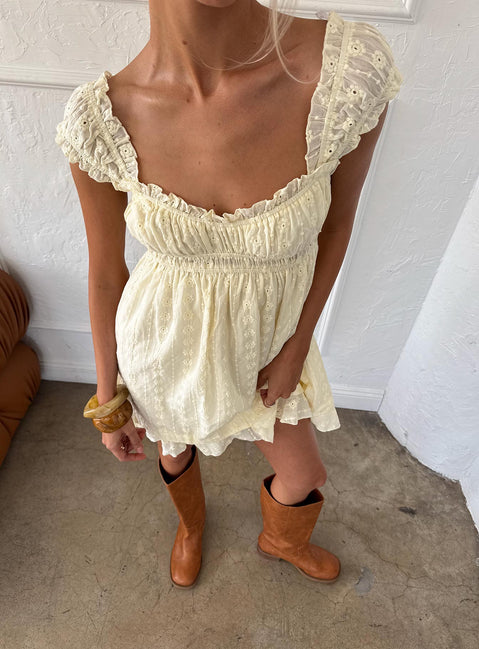 Carlita Minikleid Gelb