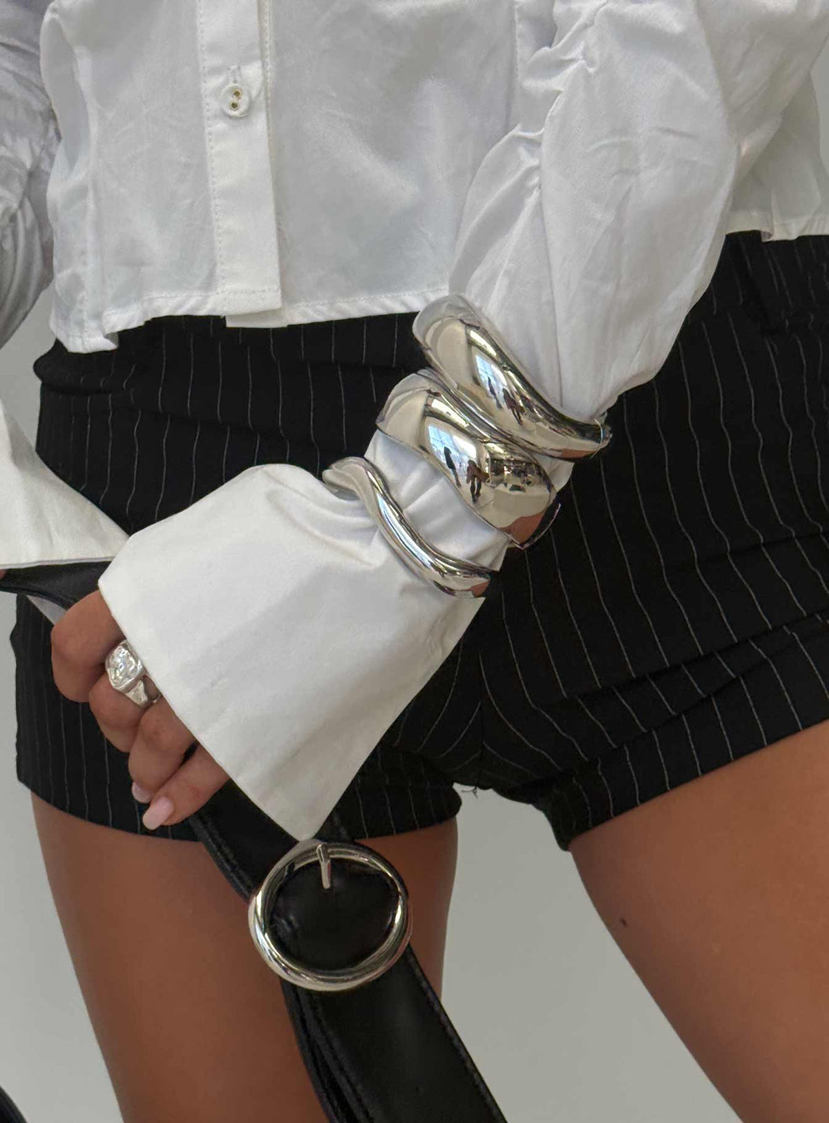 Hot Gossip Manschetten-Set Silber