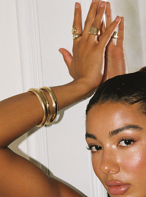 Dapperton Armreif-Set Gold