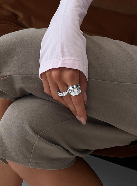 Crowded Room Ring-Set Silber