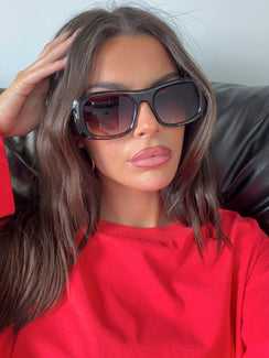 Amena Oversized-Sonnenbrille Schildpatt