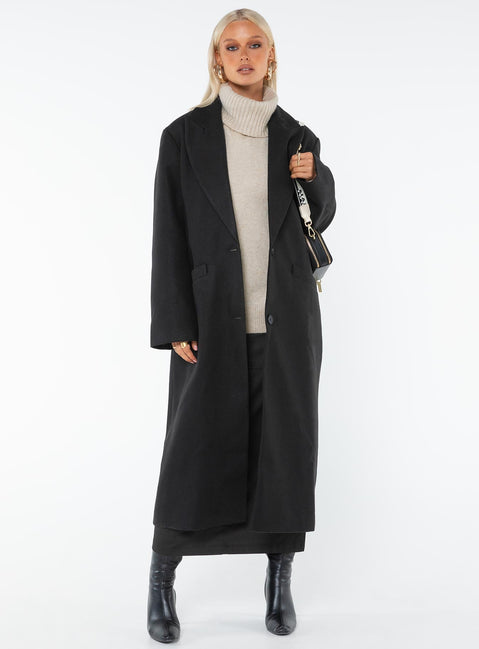 Olsen Mantel Schwarz