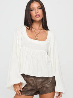 Benjie Langarmshirt Weiß