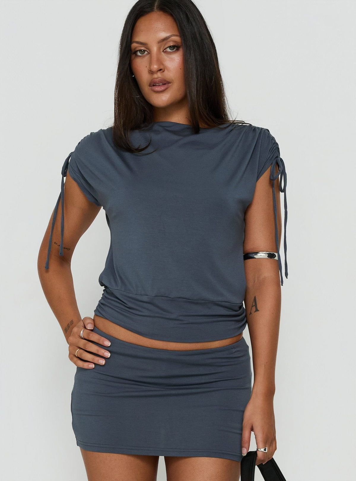Ärmelloses Top Leeah Marineblau
