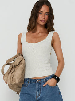 Islana Henley-Top Grau