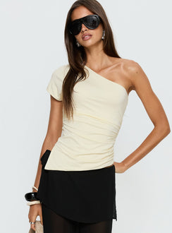 Majira One-Shoulder-Schlauchtop Creme