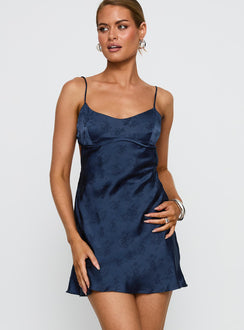 Clemence Minikleid Marineblau
