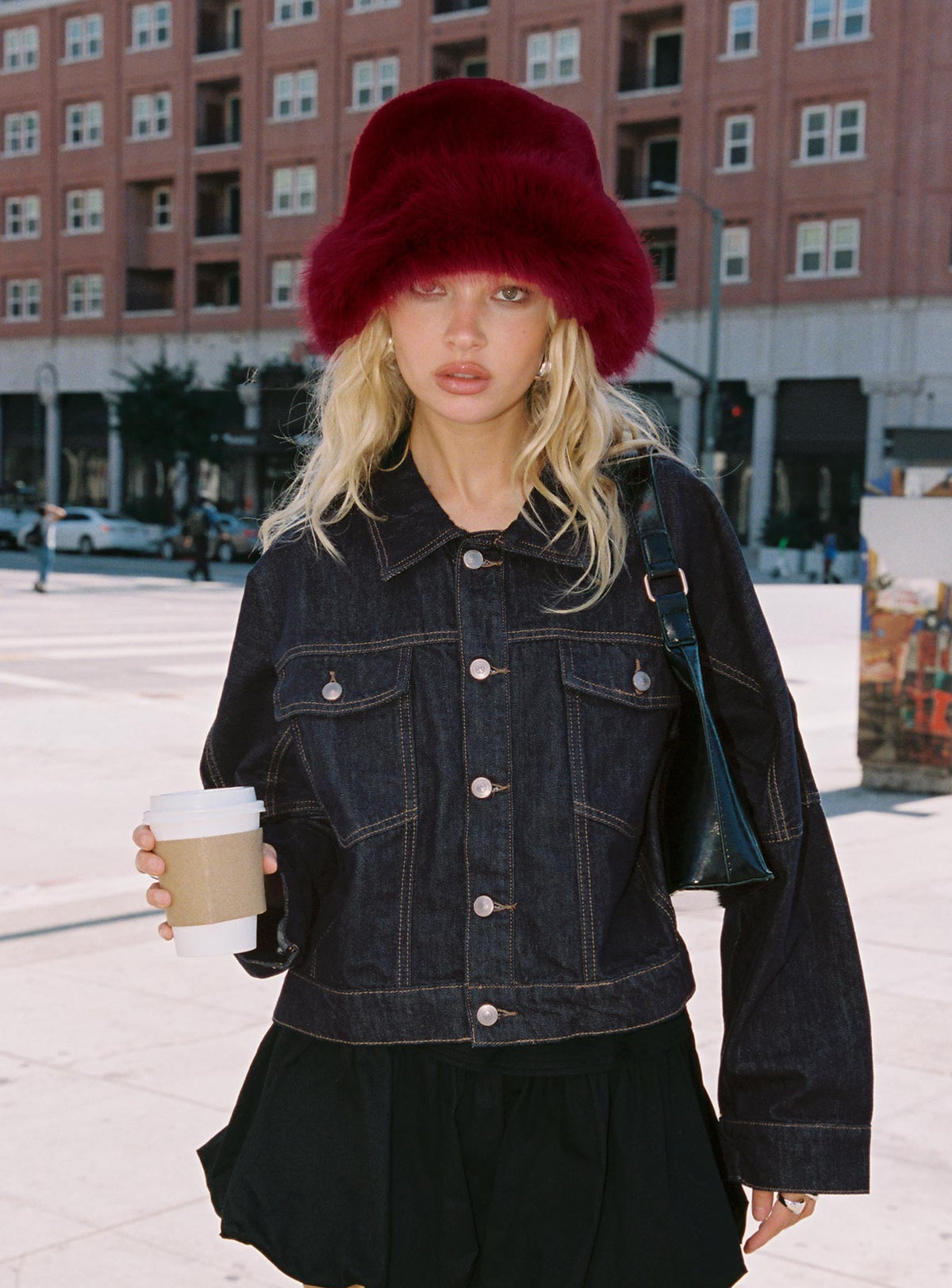 Hughes Jacke Dunkelblaue Jeans