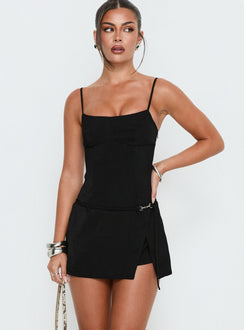 Piatta Wrap Romper Schwarz