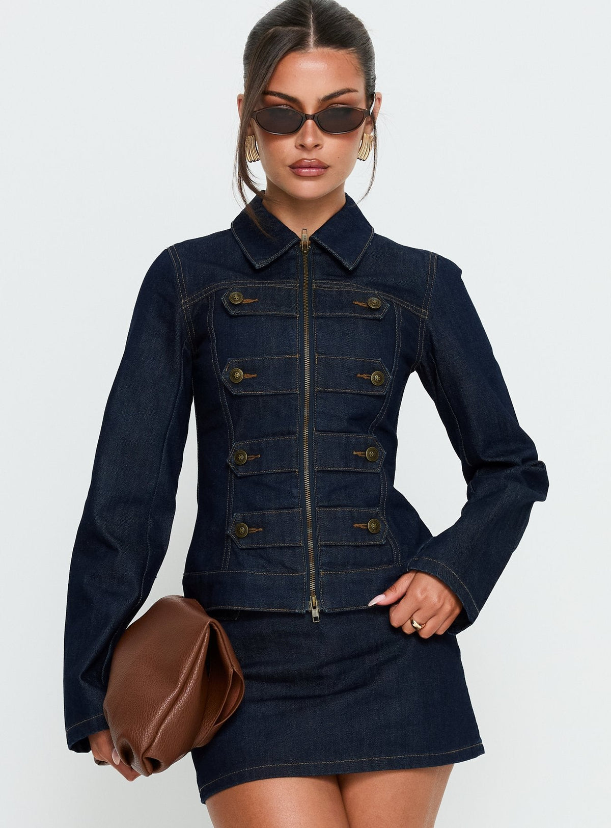 Cristen Cadet Buckle Jeansjacke Indigo