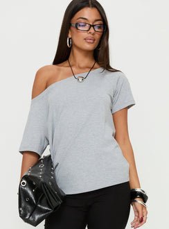 Icon Baby Off-Shoulder-Top Grau