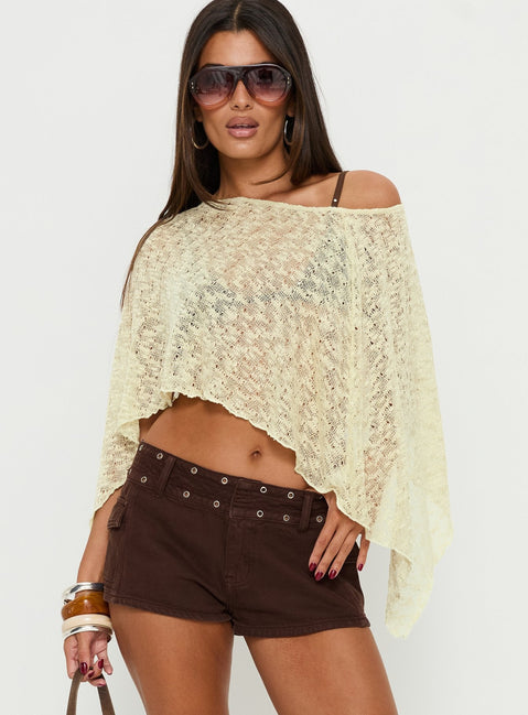 Nelida Sheer Poncho Grün
