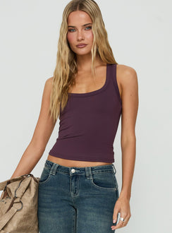 Daily Define Racerback-Tanktop Aubergine
