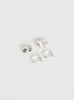 Crowded Room Ring-Set Silber
