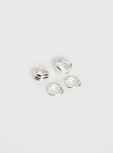 Crowded Room Ring-Set Silber
