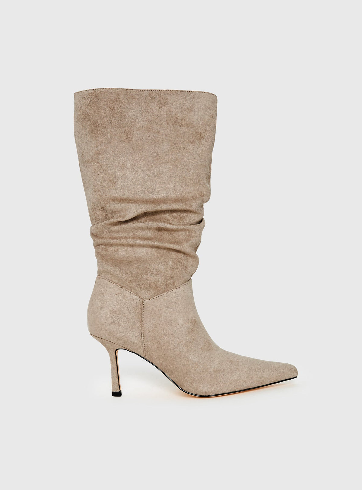 Such A Charmer Overknee-Stiefel aus Wildlederimitat Taupe