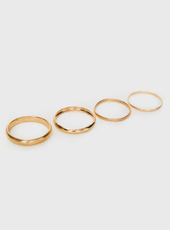 Dapperton Armreif-Set Gold