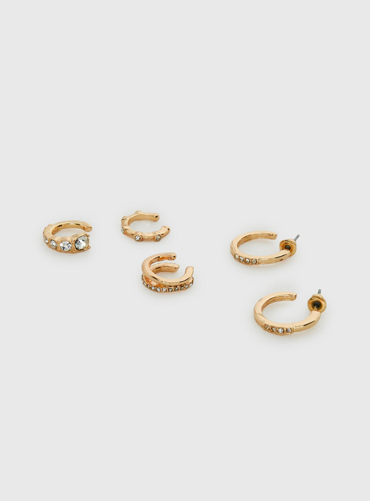 Mylla Manschetten- und Ohrring-Set Gold