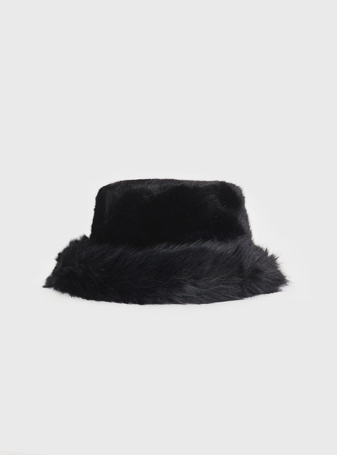 Avaah Fluffy Hut Schwarz