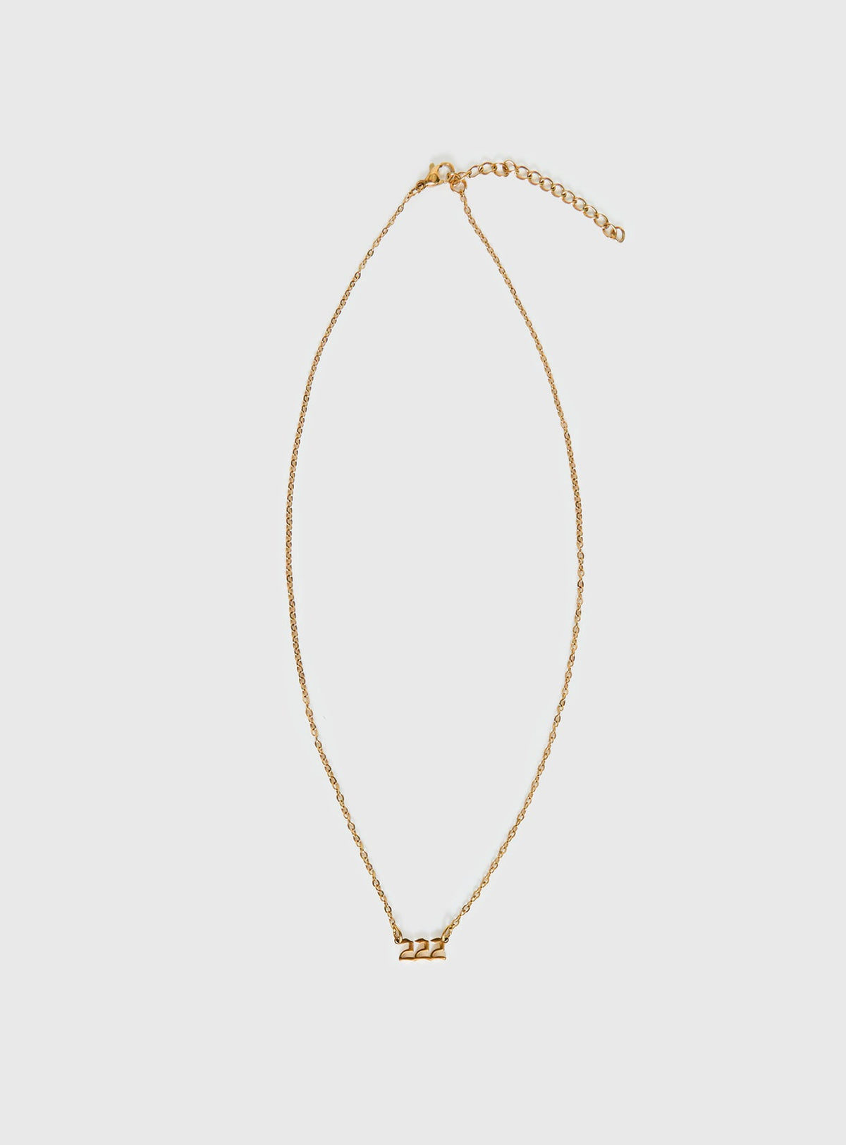 Angel 222 Vergoldete Halskette Gold