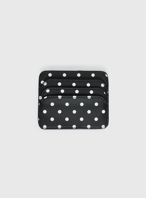 Kiss Of Life Kreditkartenhalter Schwarz Polka