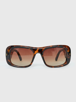 Amena Oversized-Sonnenbrille Schildpatt