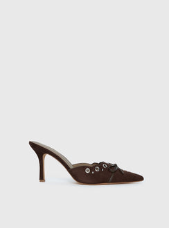 Charisma Pointed Toe Heels Brown
