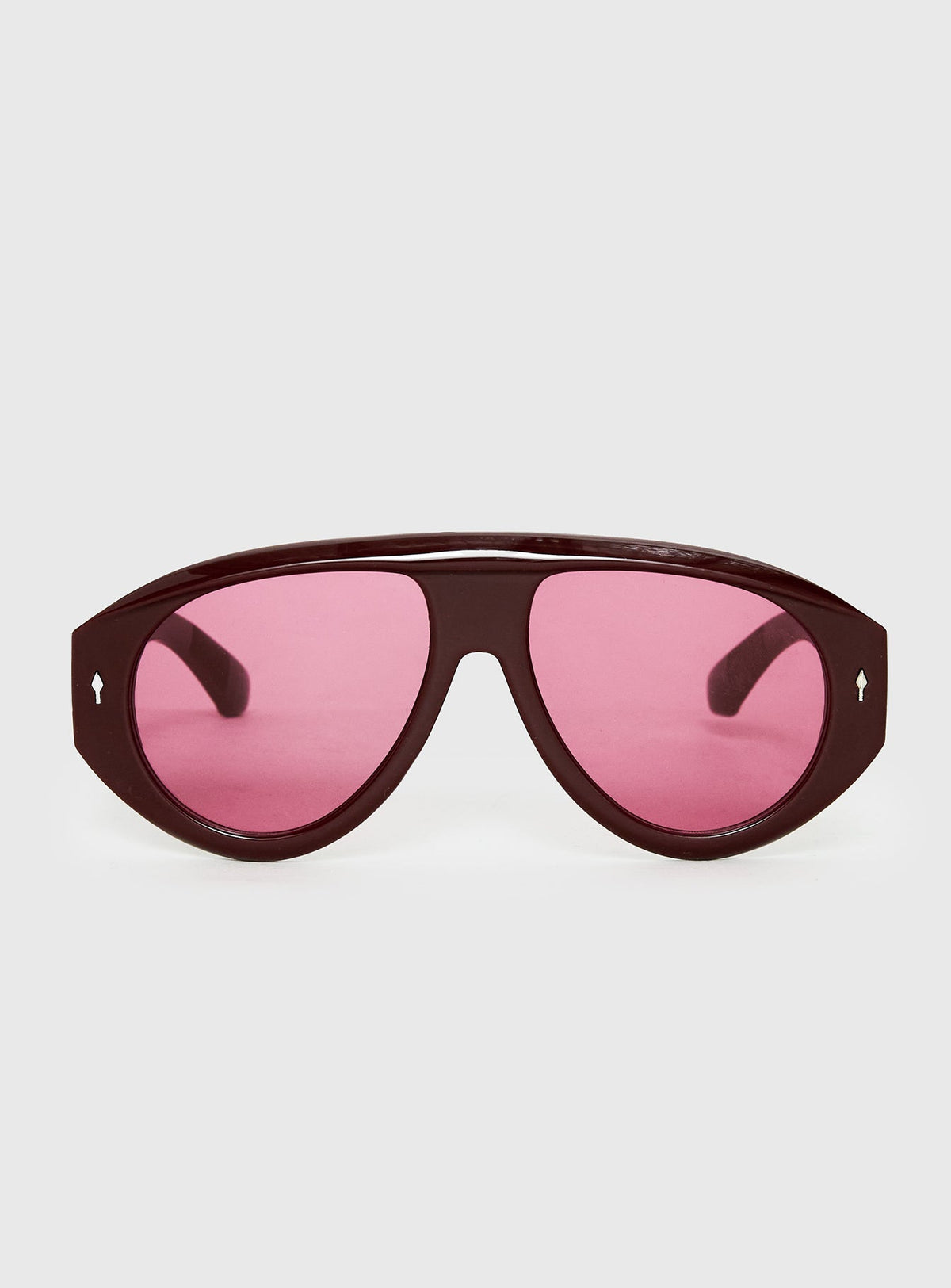 Marais Oversized Pilotenbrille Rot