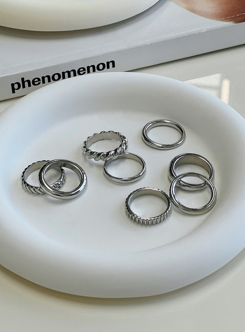 Strait Ring-Pack Silber