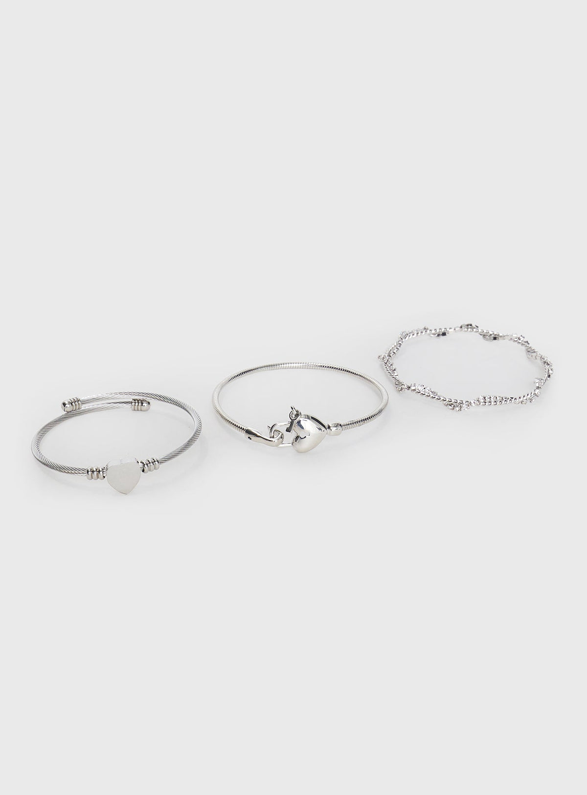 In The Moonlight Mondlicht Armband-Set Silber