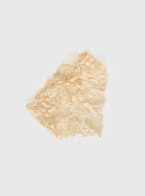 Lilibette Häkelhaarbandana Butter