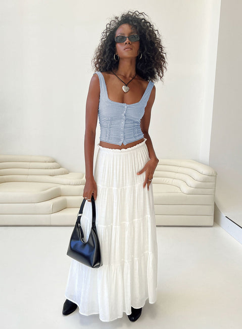 product Mya Maxi Skirt White Princess Polly  