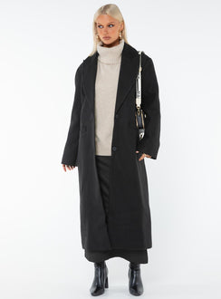 Olsen Mantel Schwarz