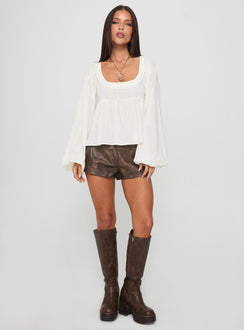 Benjie Langarmshirt Weiß