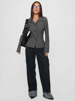 Holley Tweed Jacke Grau
