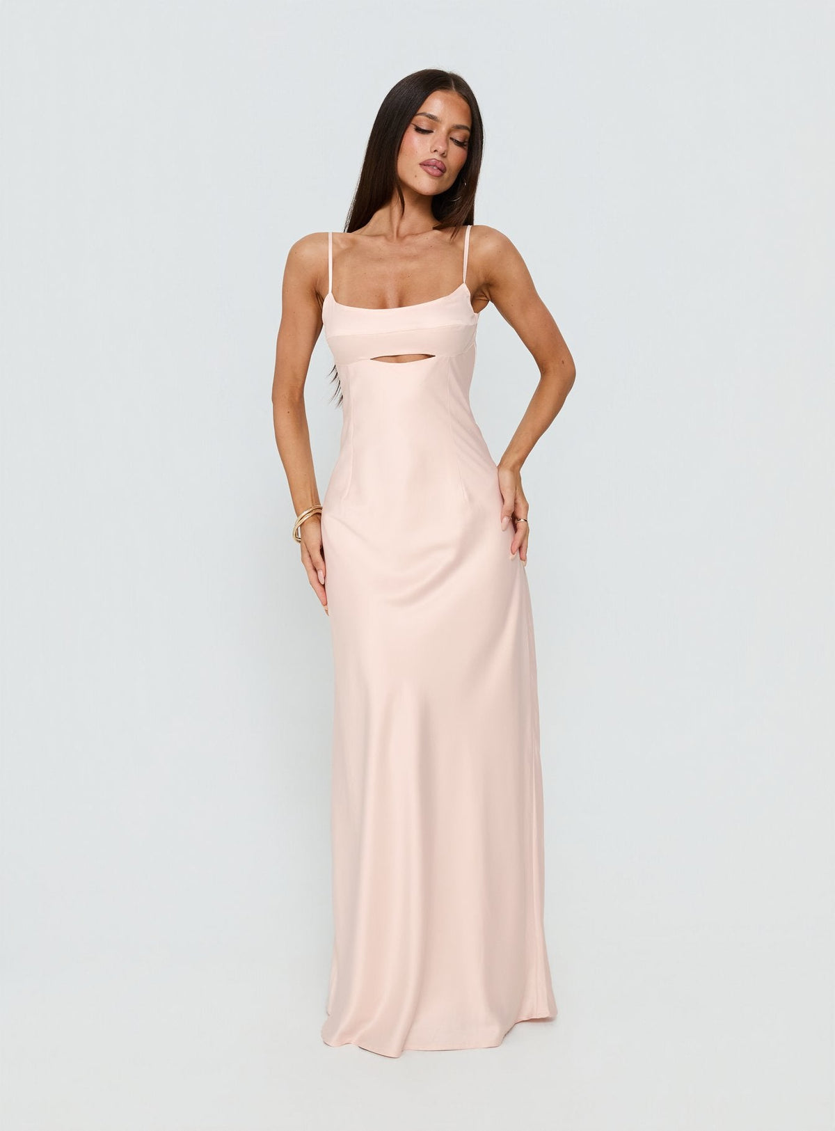 Powell Maxikleid Hellrosa