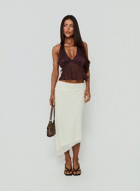 Ladylike Neckholder-Panel-Top Braun
