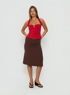 Isabetta Haltertop Rot