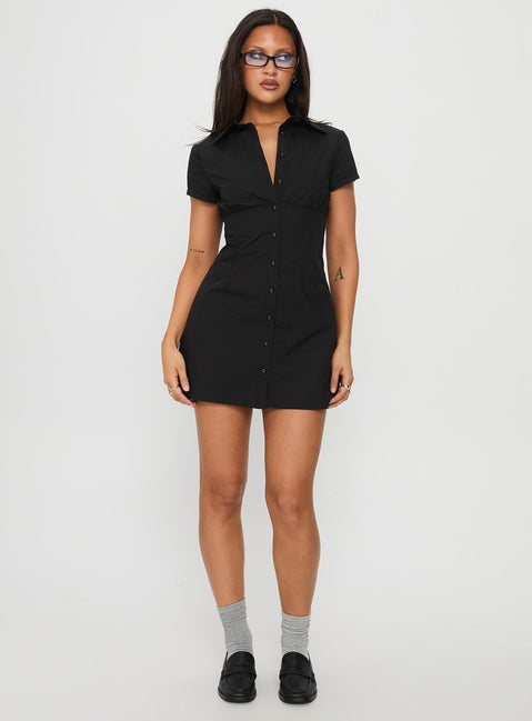 Motley Minikleid Schwarz