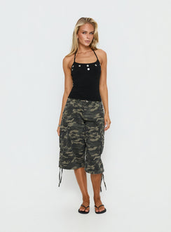 Lysandra Neckholder Top Schwarz