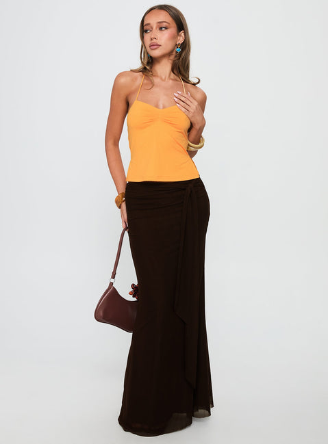 Rehna Neckholder-Top Orange