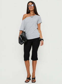 Icon Baby Off-Shoulder-Top Grau