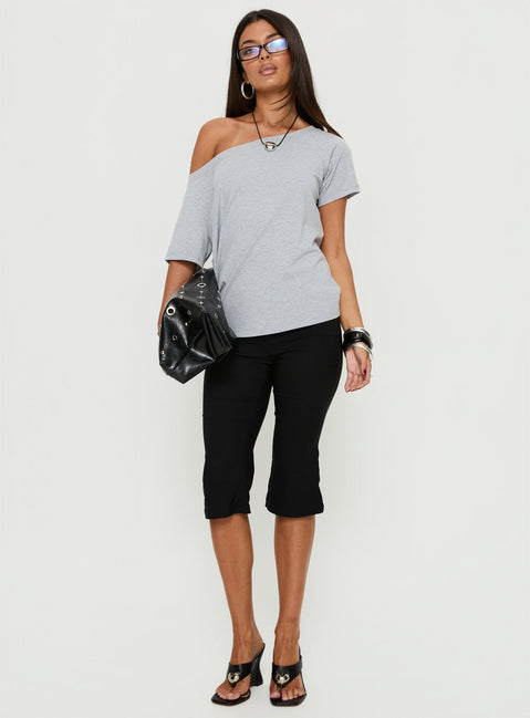 Icon Baby Off-Shoulder-Top Grau