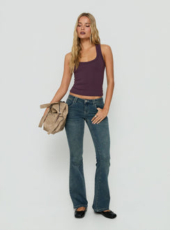 Daily Define Racerback-Tanktop Aubergine