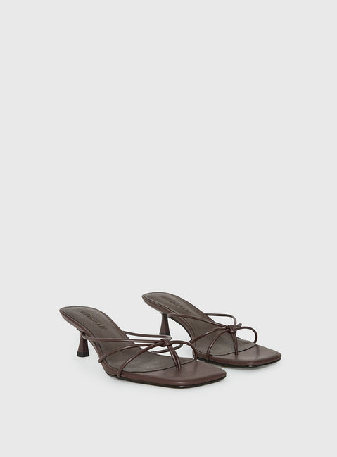 Avedon Heels Schokobraun