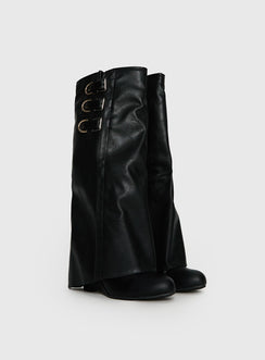 Ritz Knee High Boots Black