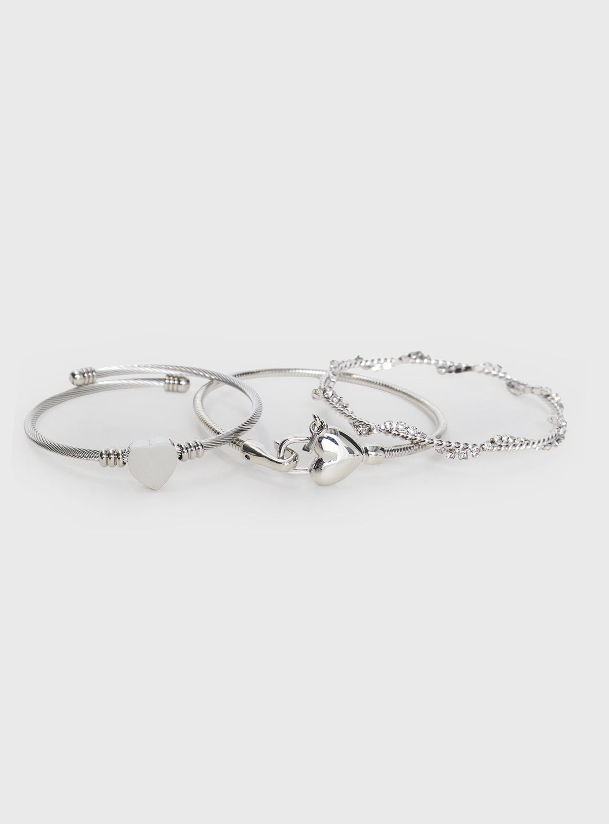 In The Moonlight Mondlicht Armband-Set Silber